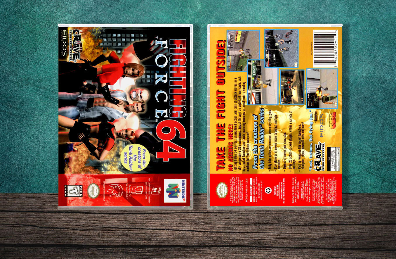 Fighting Force 64, Case Color: CLEAR (Transparent)