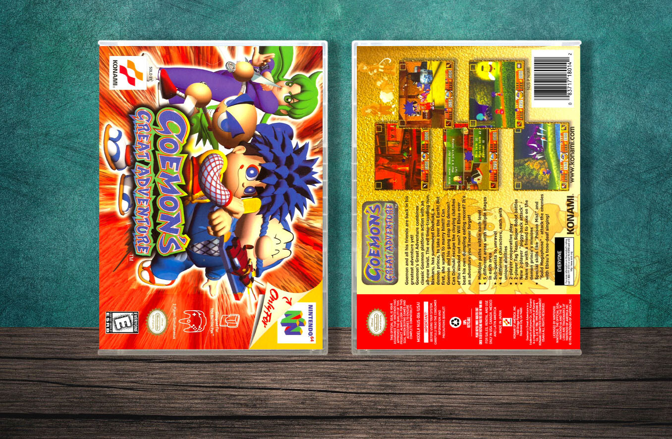Goemon&#39;s Great Adventure, Case Color: CLEAR (Transparent)
