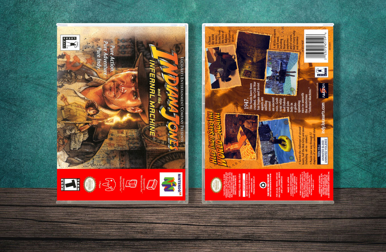 Indiana Jones and the Infernal Machine, Case Color: CLEAR (Transparent)