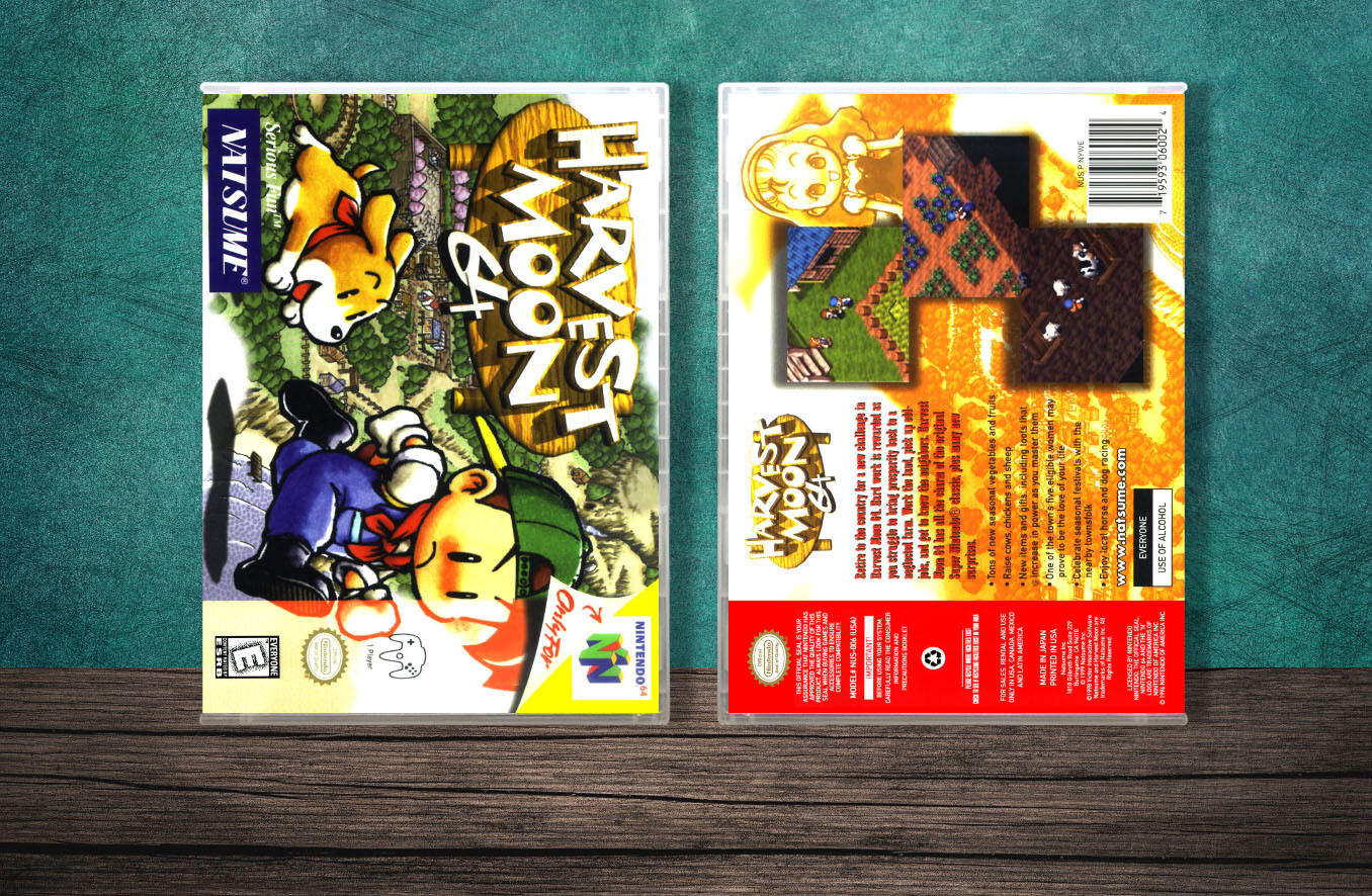 Harvest Moon 64, Case Color: CLEAR (Transparent)