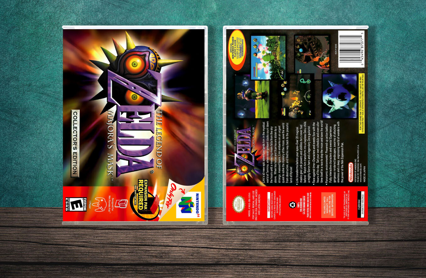 Legend of Zelda: Majora&#39;s Mask, The Collectors Edition, Case Color: CLEAR (Transparent)