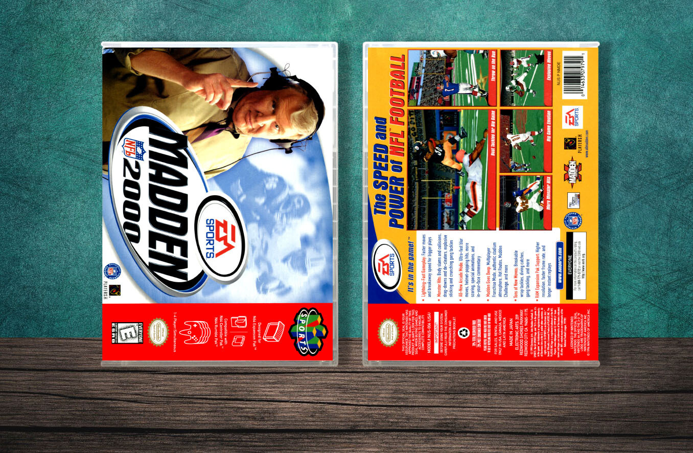 Madden 2000, Case Color: CLEAR (Transparent)