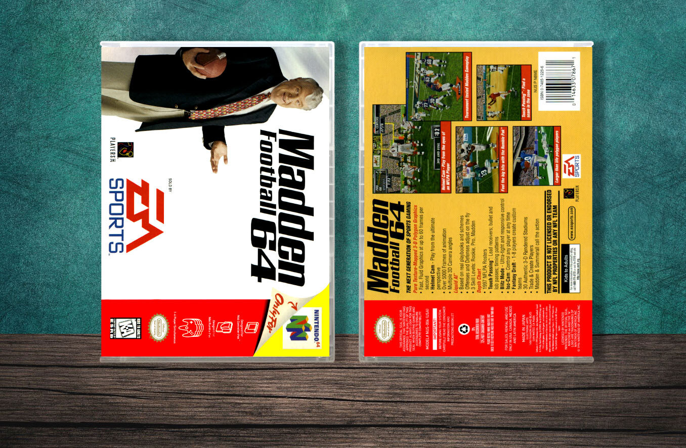 Madden Football 64, Case Color: CLEAR (Transparent)