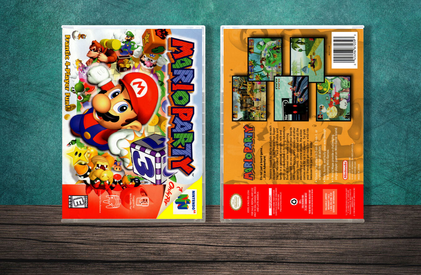 Mario Party, Case Color: CLEAR (Transparent)