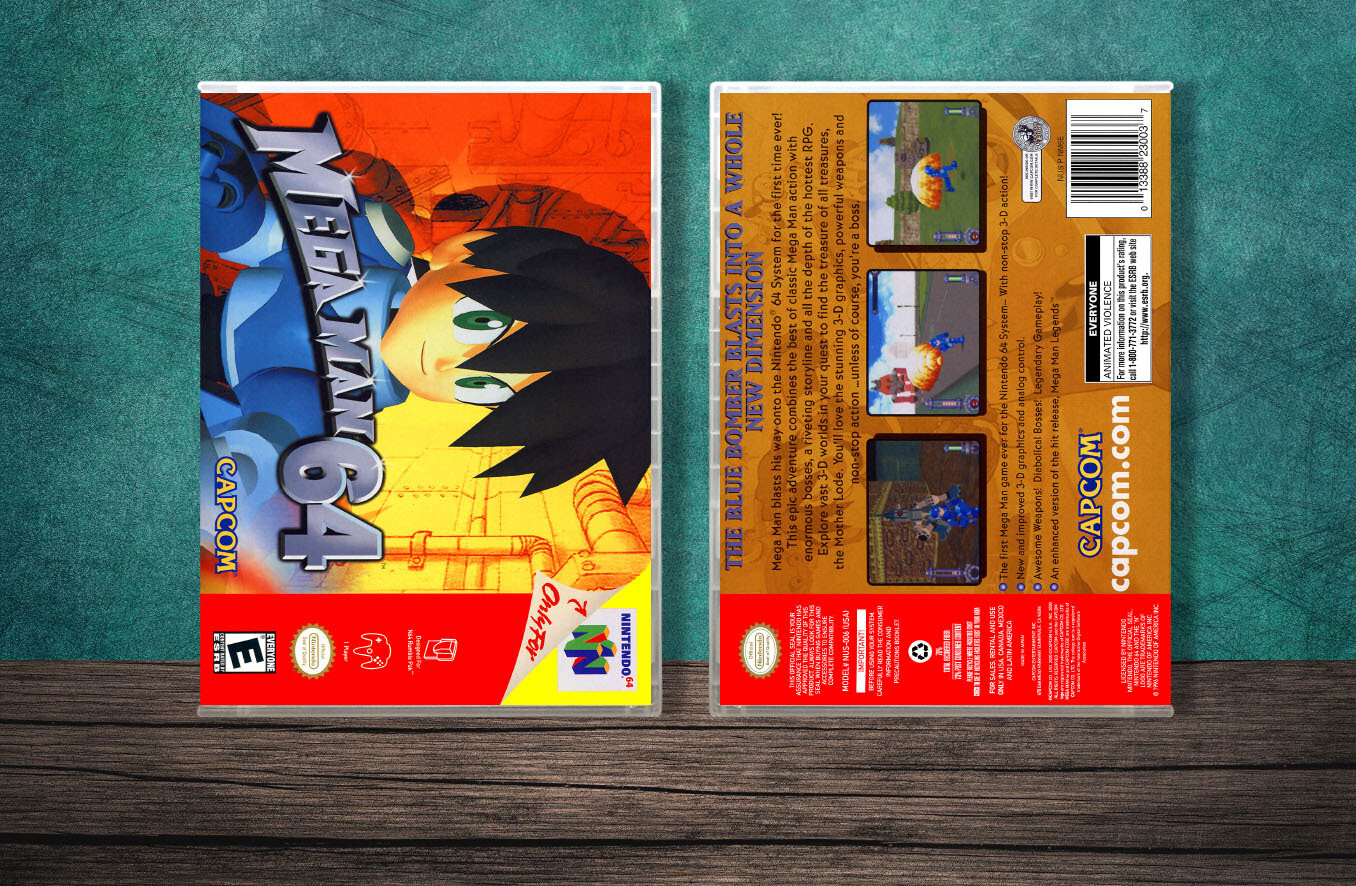 Mega Man 64, Case Color: CLEAR (Transparent)