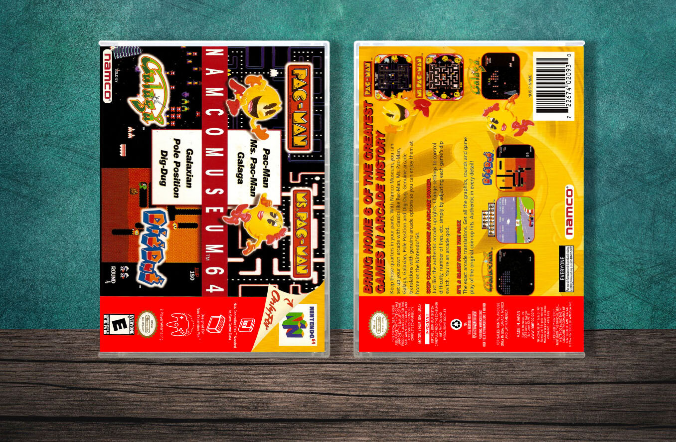 Namco Museum 64, Case Color: CLEAR (Transparent)
