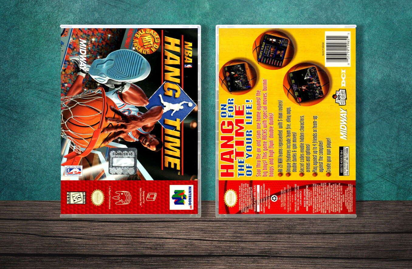 NBA Hangtime, Case Color: CLEAR (Transparent)