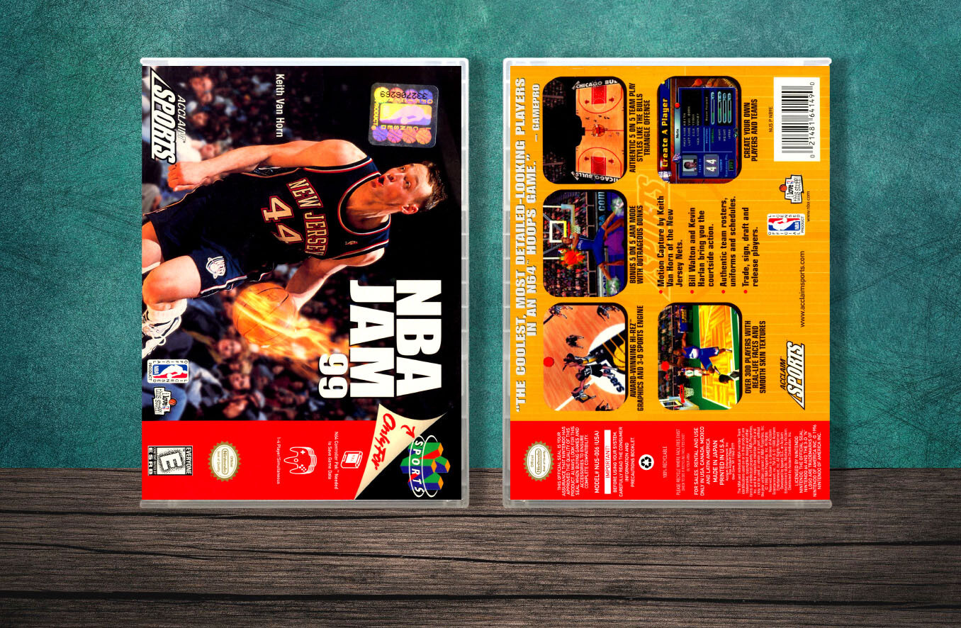 NBA Jam &#39;99, Case Color: CLEAR (Transparent)