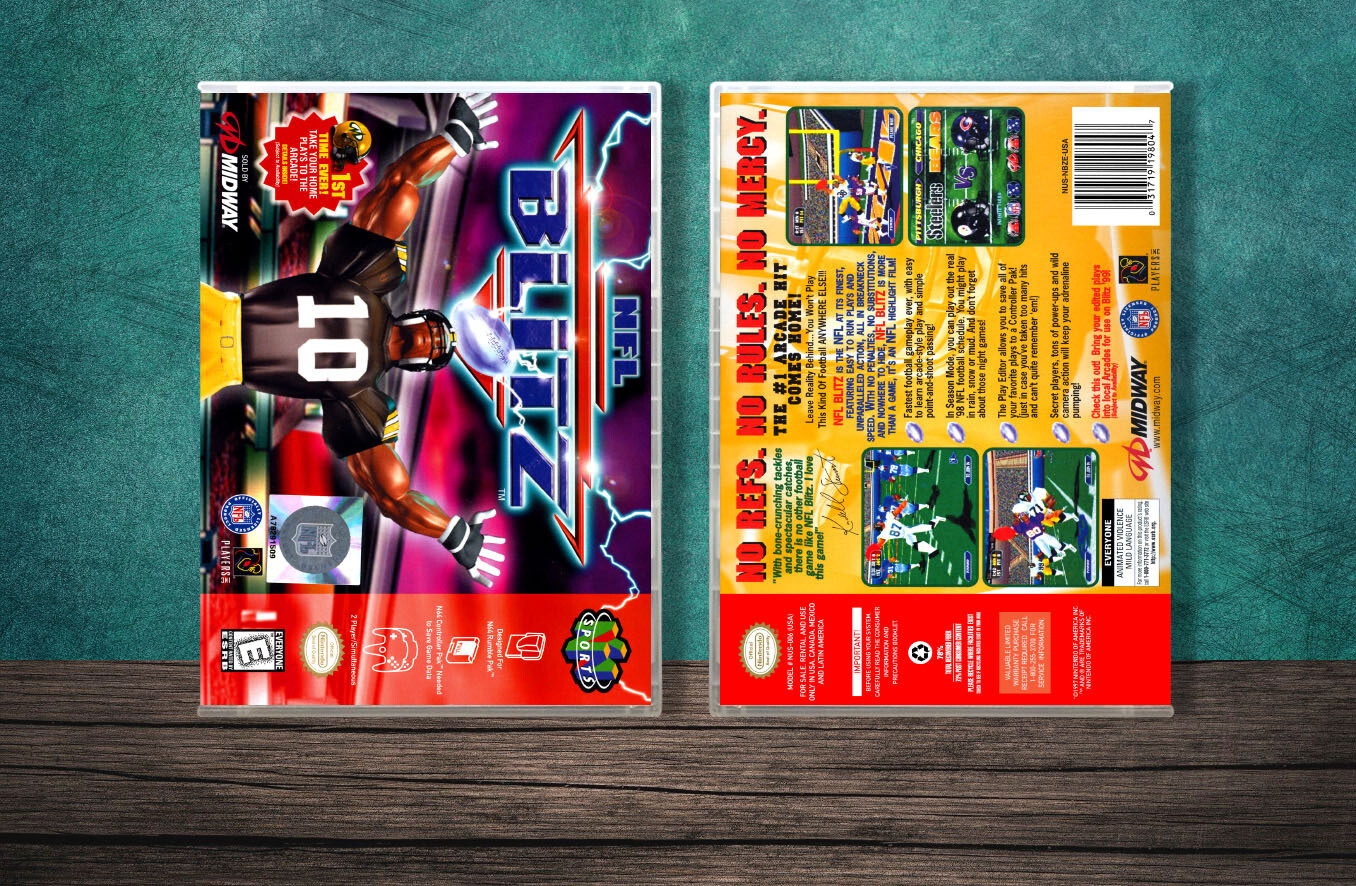 NFL Blitz, Case Color: CLEAR (Transparent)