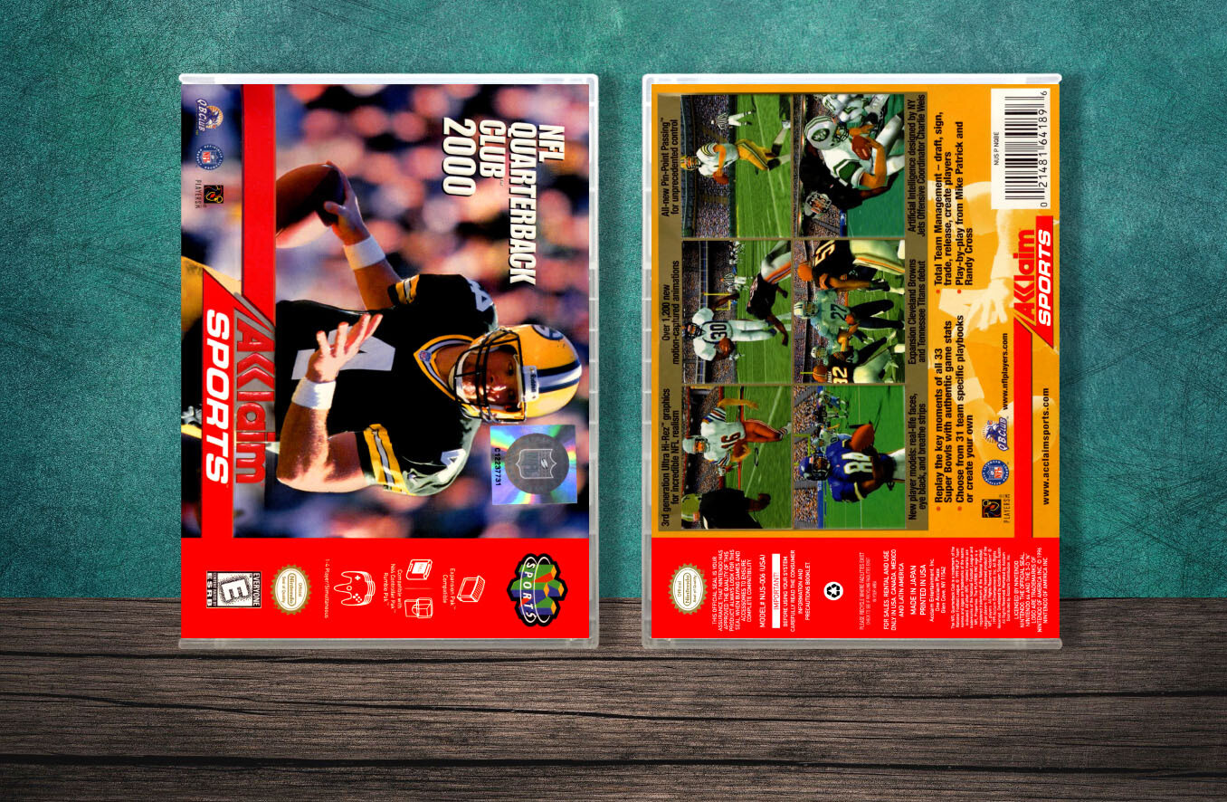 NFL Quarterback Club 2000, Case Color: CLEAR (Transparent)