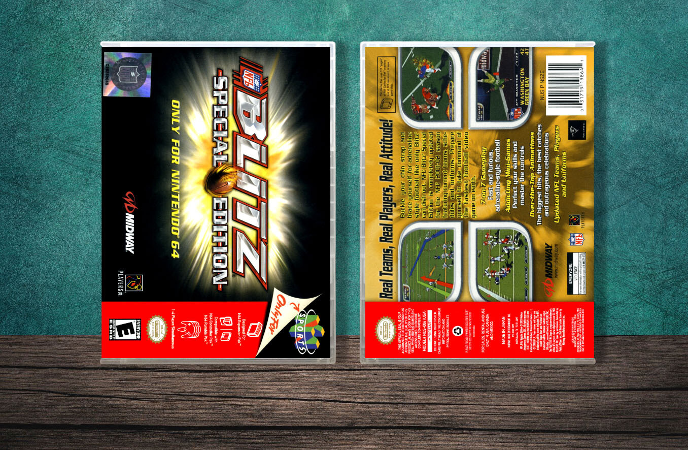 NFL Blitz Special Edition, Case Color: CLEAR (Transparent)
