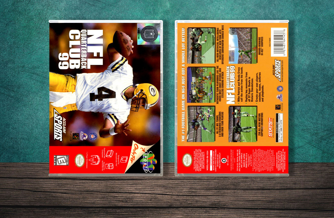 NFL Quarterback Club &#39;99, Case Color: CLEAR (Transparent)