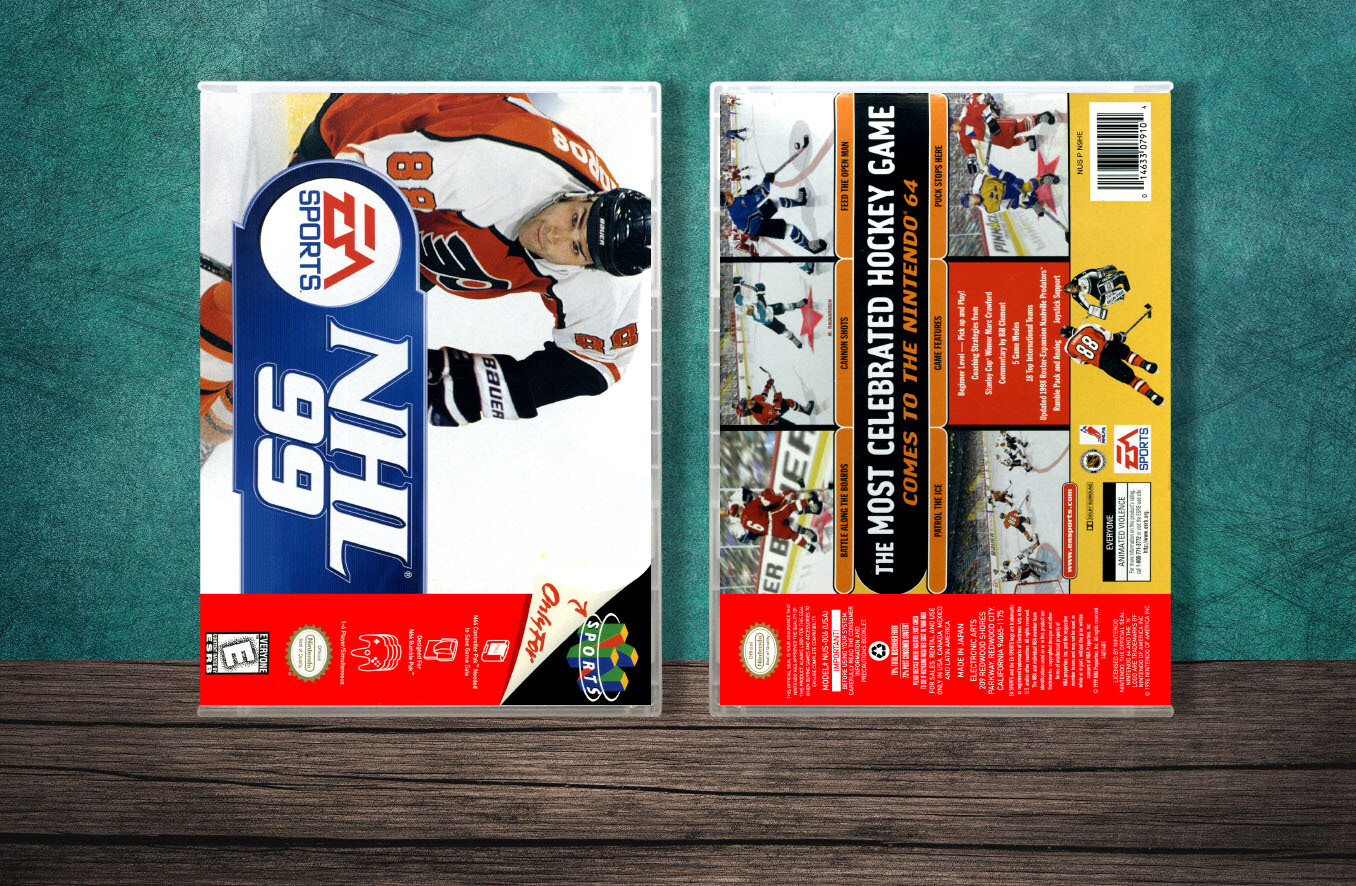 NHL &#39;99, Case Color: CLEAR (Transparent)