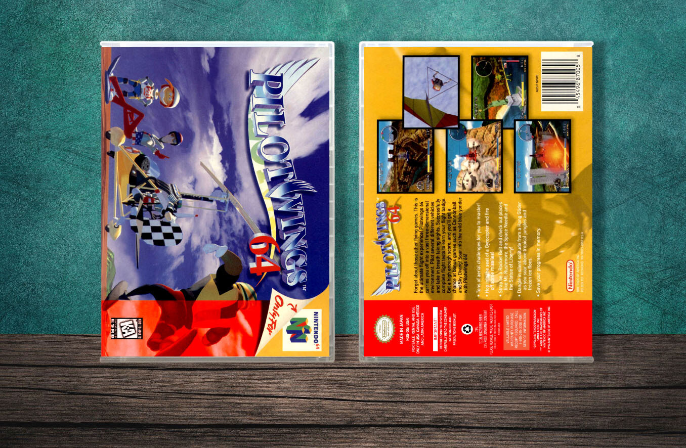 PilotWings 64, Case Color: CLEAR (Transparent)