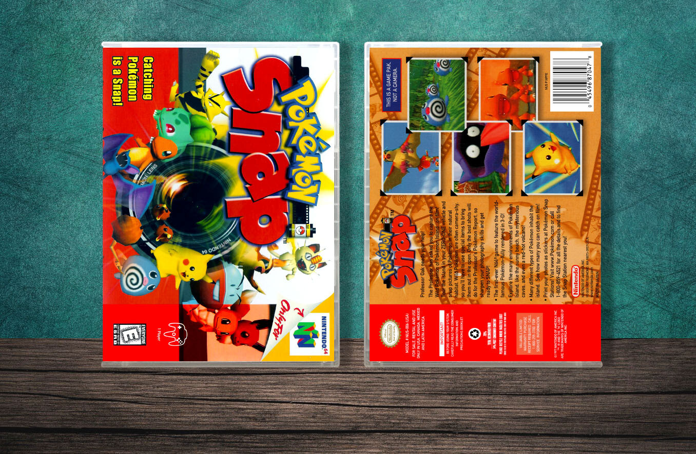 Pokemon Snap, Case Color: CLEAR (Transparent)