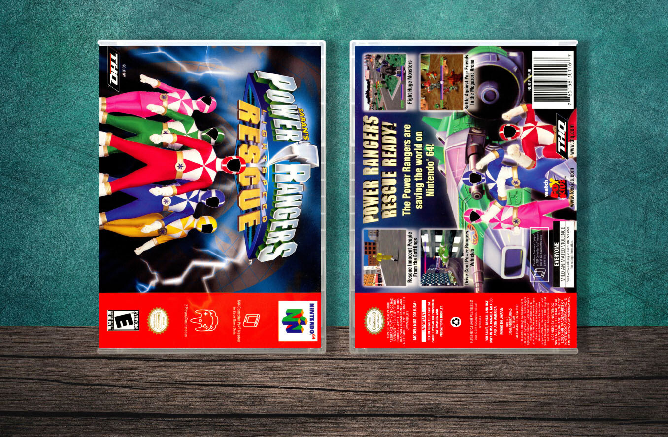 Power Rangers Lightspeed Rescue, Case Color: CLEAR (Transparent)