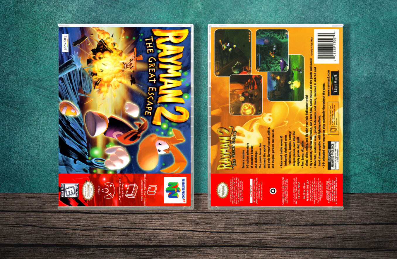 Rayman 2, Case Color: CLEAR (Transparent)