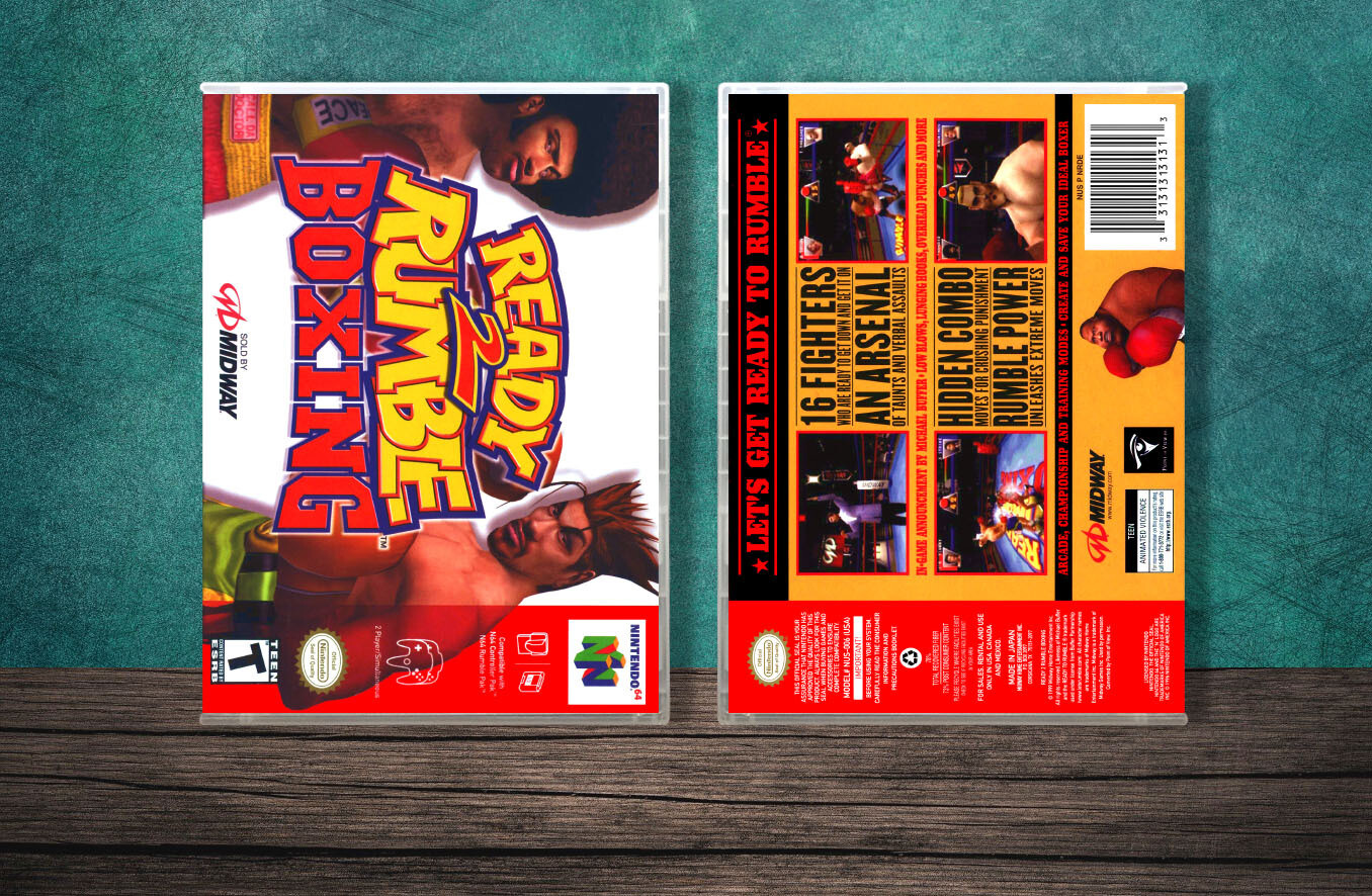 Ready 2 Rumble Boxing, Case Color: CLEAR (Transparent)