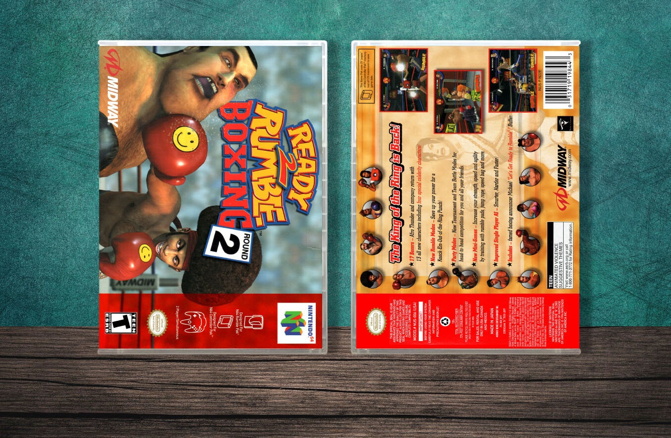 Ready 2 Rumble Boxing Round 2, Case Color: CLEAR (Transparent)