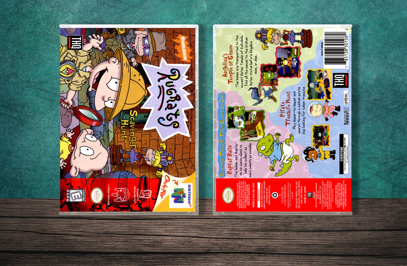 Rugrats: Scavenger Hunt, Case Color: CLEAR (Transparent)