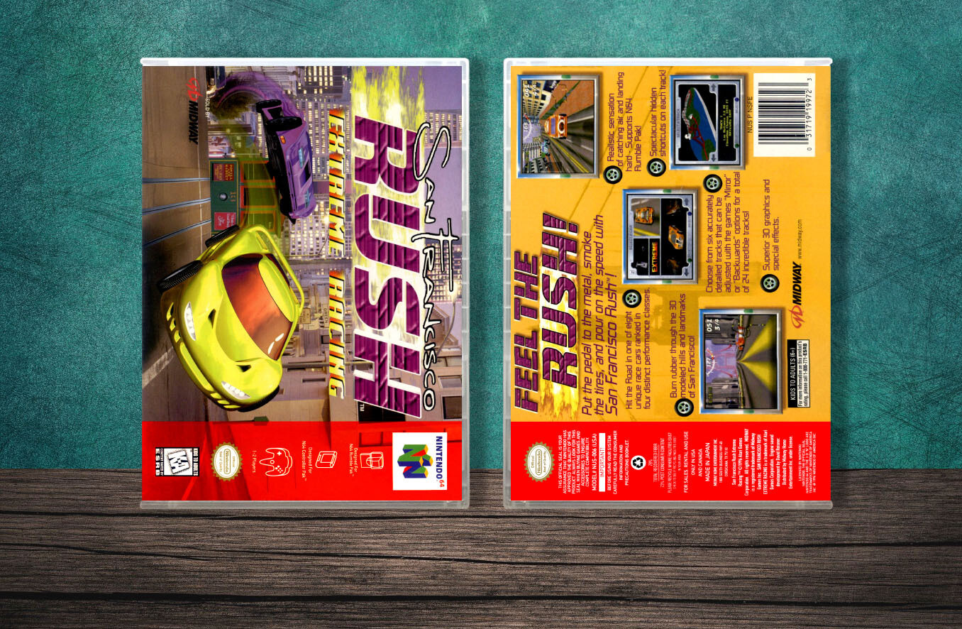 San Francisco Rush Extreme Racing, Case Color: CLEAR (Transparent)