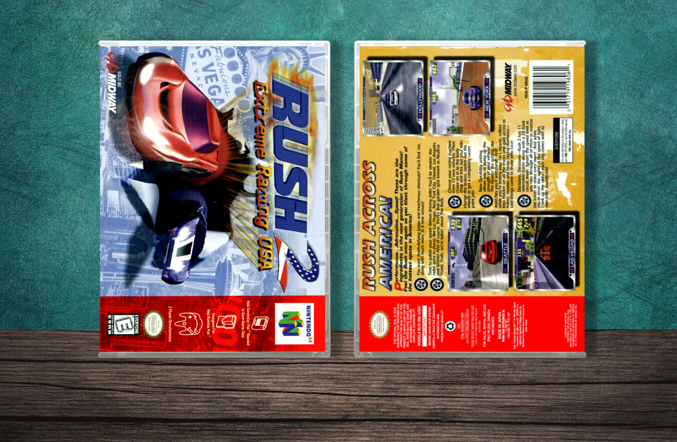 Rush 2: Extreme Racing USA, Case Color: CLEAR (Transparent)