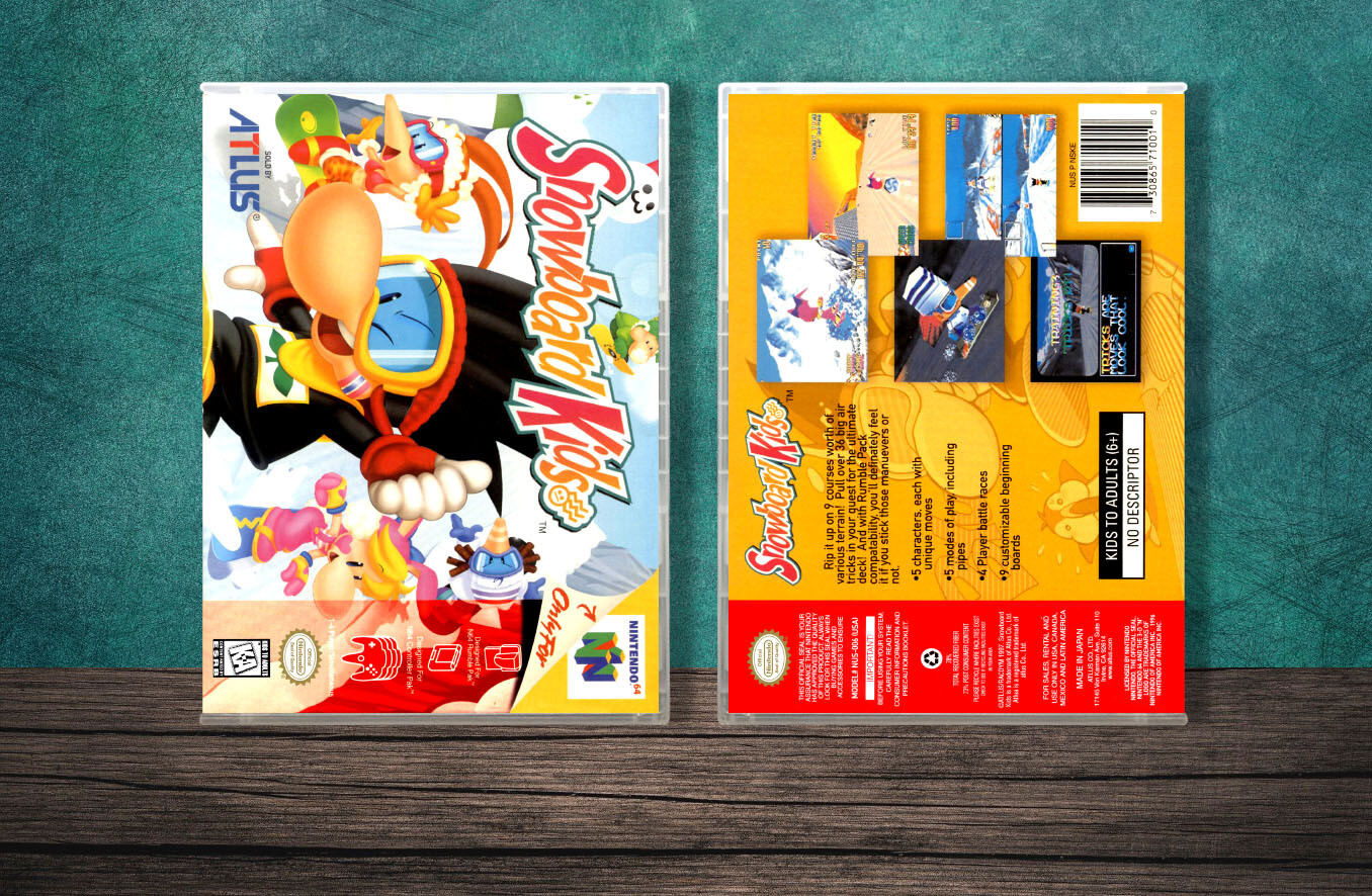 Snowboard Kids, Case Color: CLEAR (Transparent)