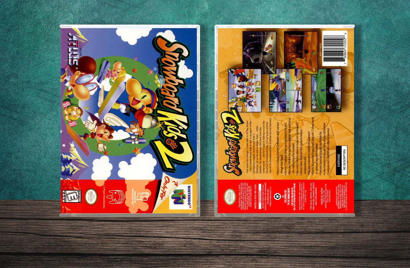 Snowboard Kids 2, Case Color: CLEAR (Transparent)