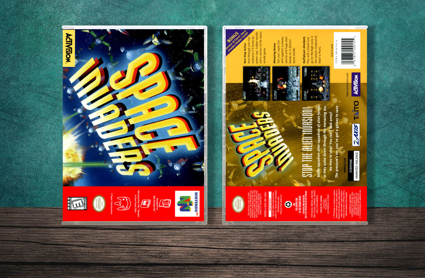 Space Invaders, Case Color: CLEAR (Transparent)