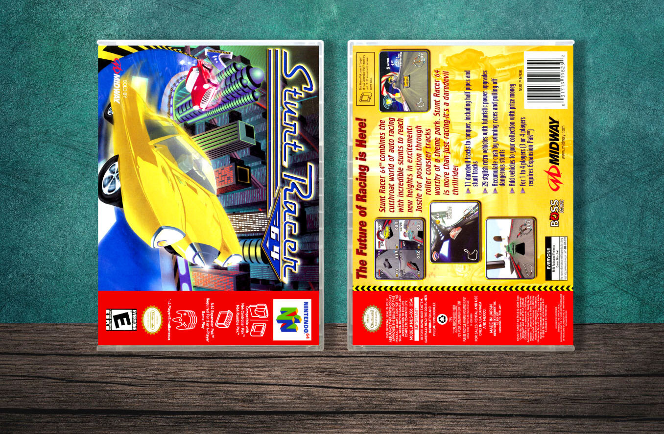 Stunt Racer 64, Case Color: CLEAR (Transparent)
