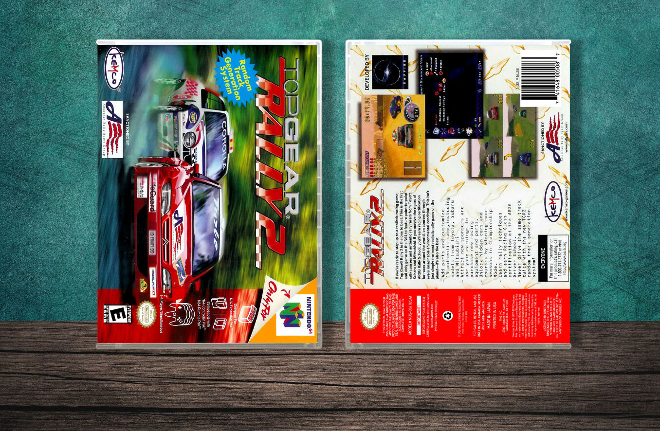 Top Gear Rally 2, Case Color: CLEAR (Transparent)