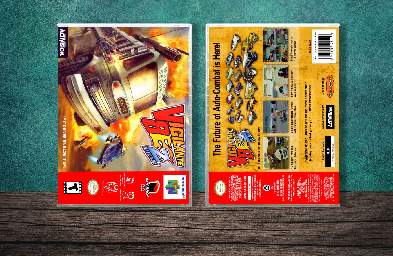 Vigilante 8: Second Offensive, Case Color: CLEAR (Transparent)