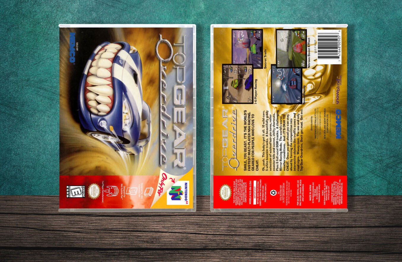 Top Gear Overdrive, Case Color: CLEAR (Transparent)