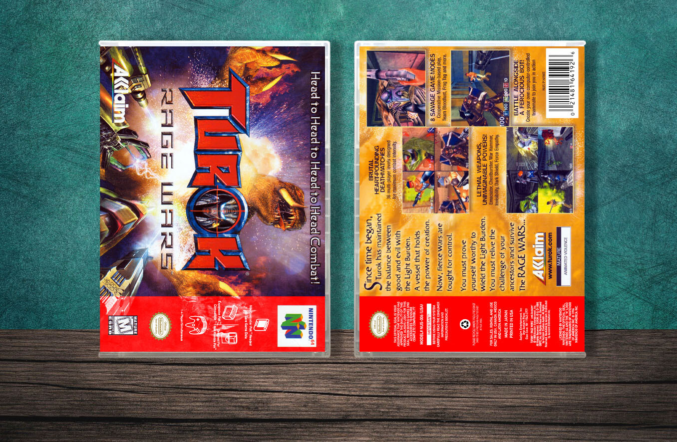Turok: Rage Wars, Case Color: CLEAR (Transparent)