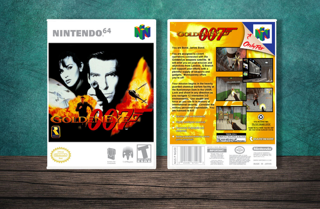 007: Golden Eye, Case Color: White