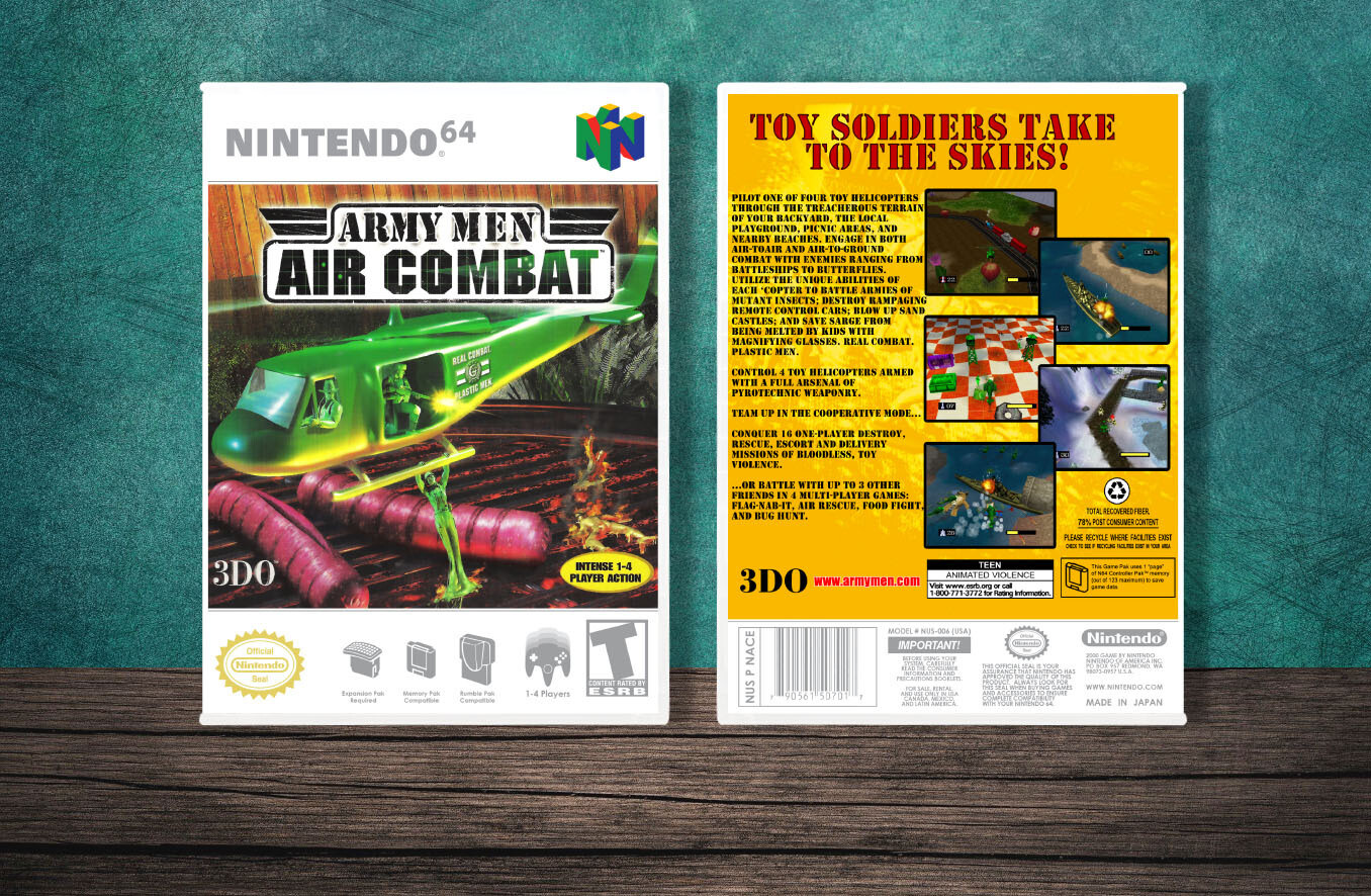 Army Men: Air Combat, Case Color: White