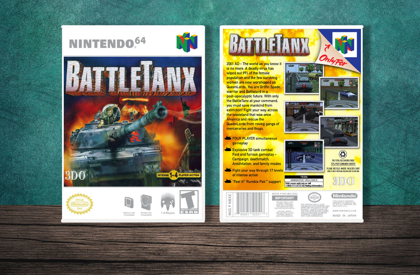 BattleTanx, Case Color: White