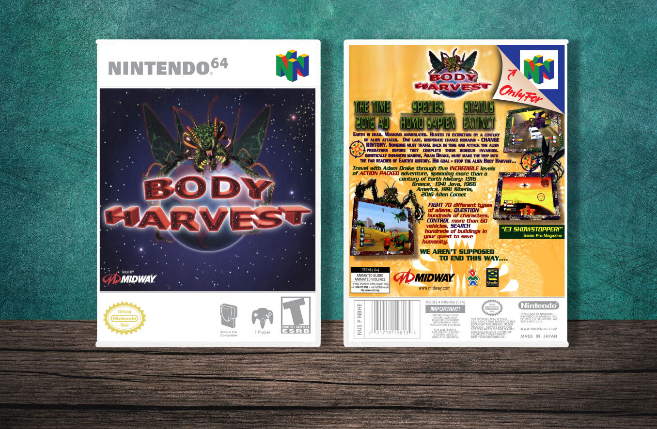 Body Harvest, Case Color: White