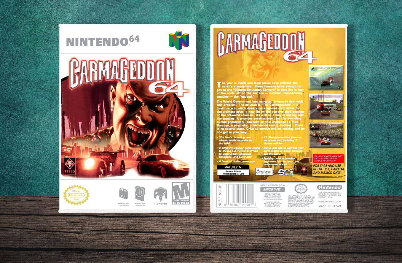 Carmageddon 64, Case Color: White
