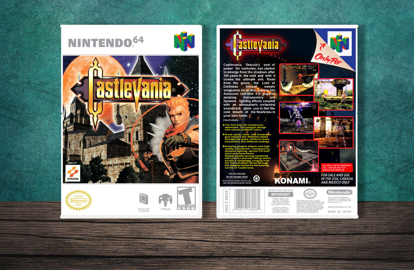 Castlevania, Case Color: White