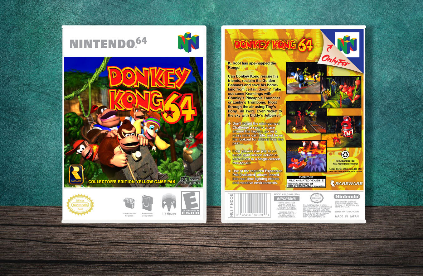 Donkey Kong 64, Case Color: White