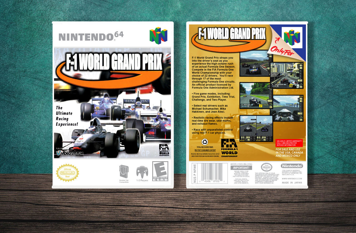 F-1 World Grand Prix, Case Color: White