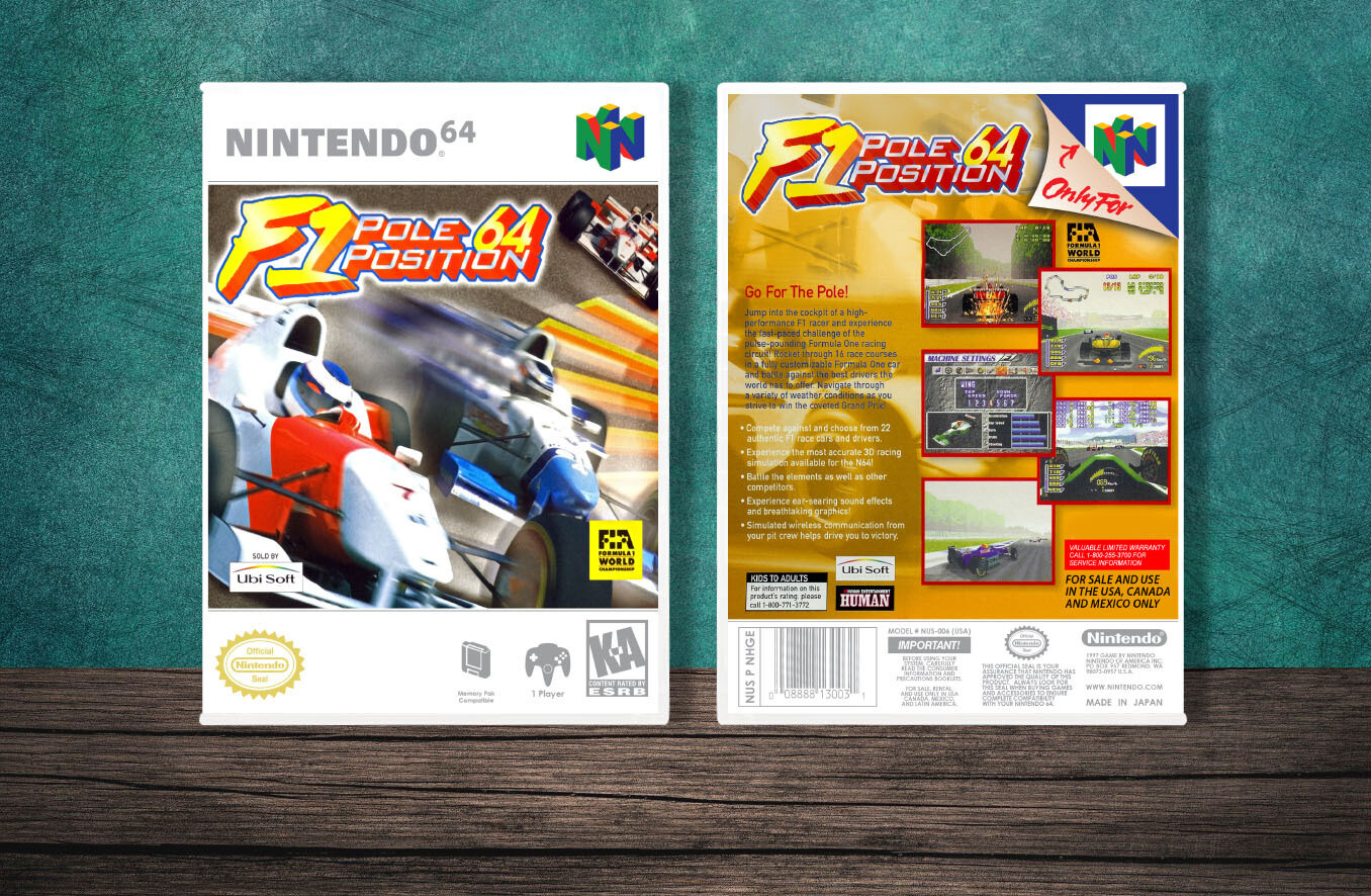 F1 Pole Position 64, Case Color: White