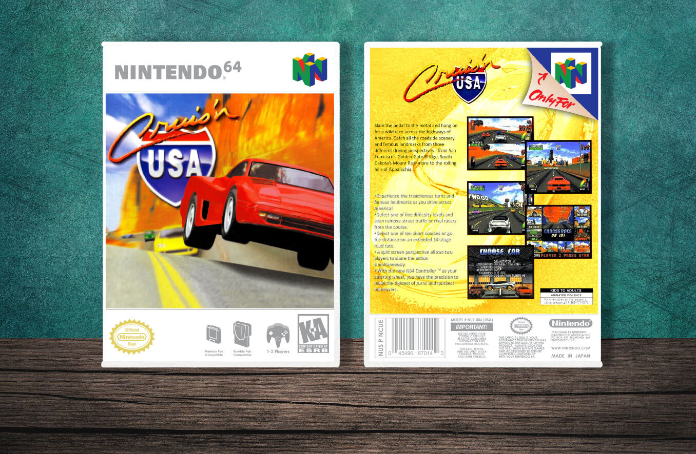 Cruis'n USA, Case Color: White