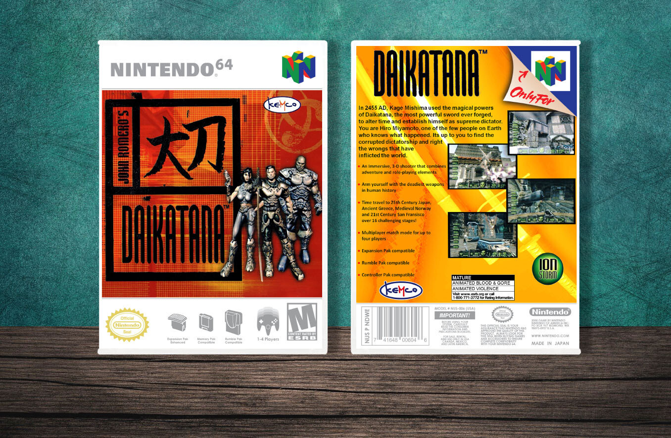 Daikatana 64, Case Color: White