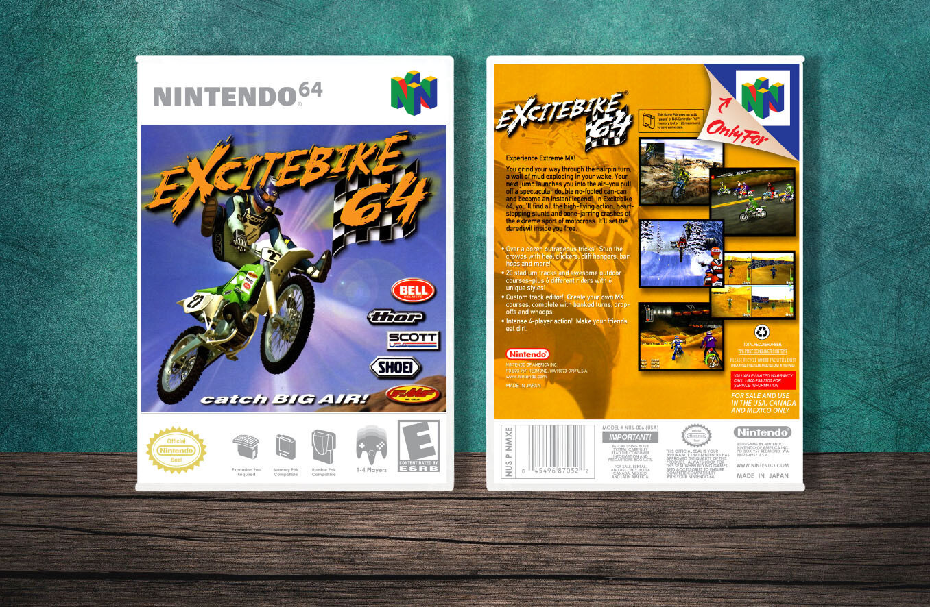 Excitebike 64, Case Color: White