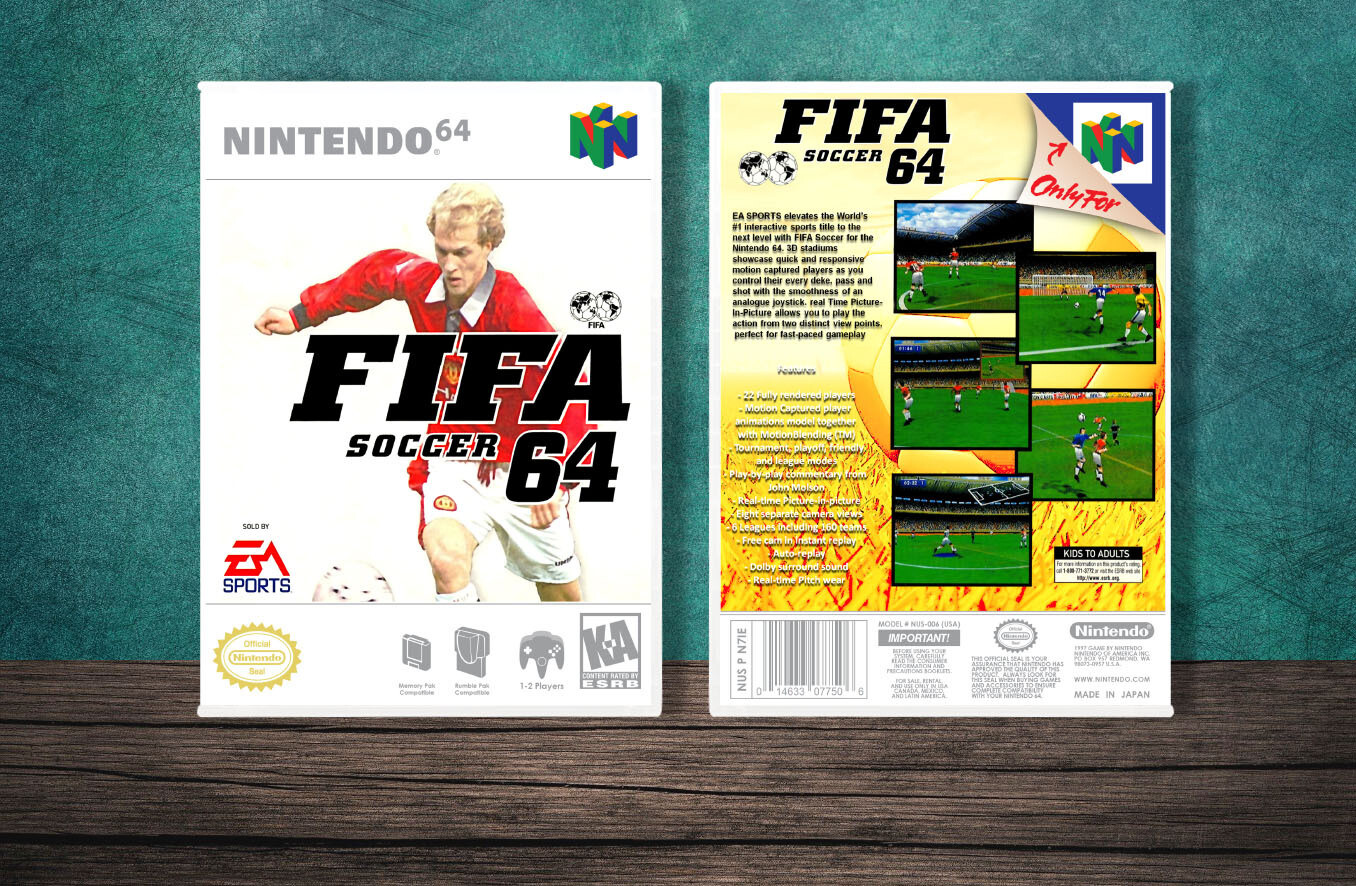 FIFA Soccer 64 - N64 Video Game Case
