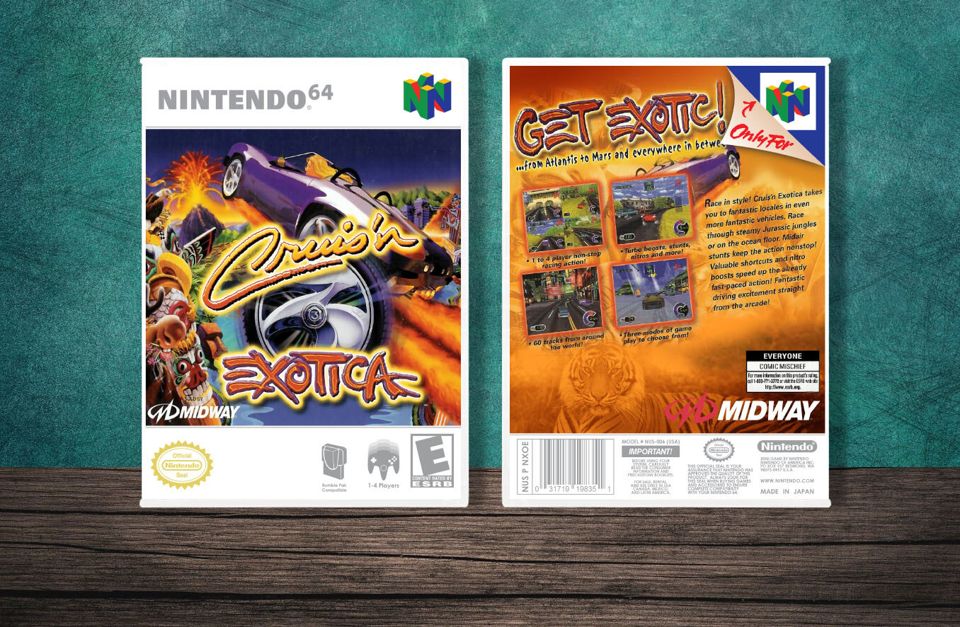 Cruis'n Exotica, Case Color: White