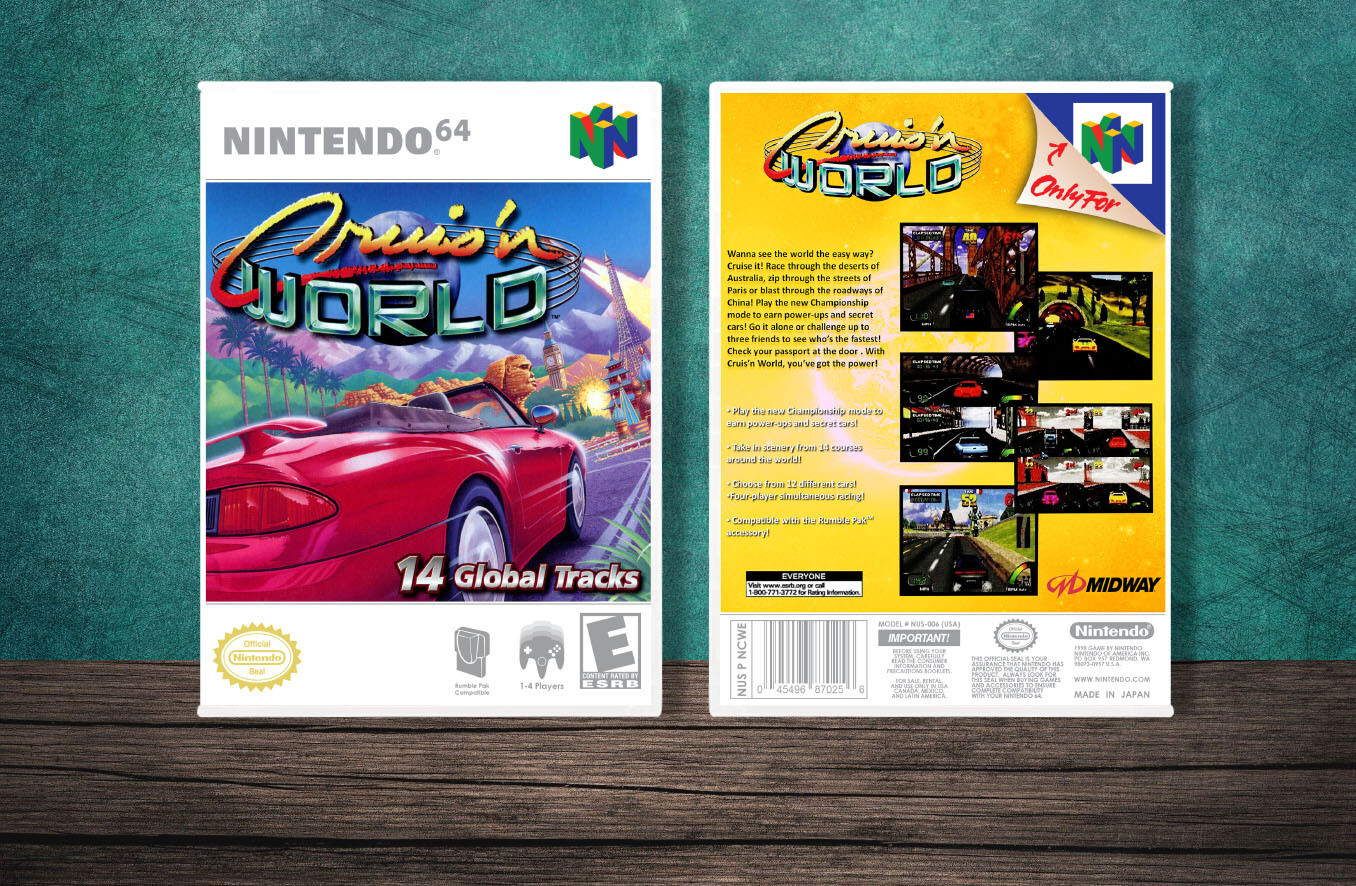 Cruis'n World, Case Color: White