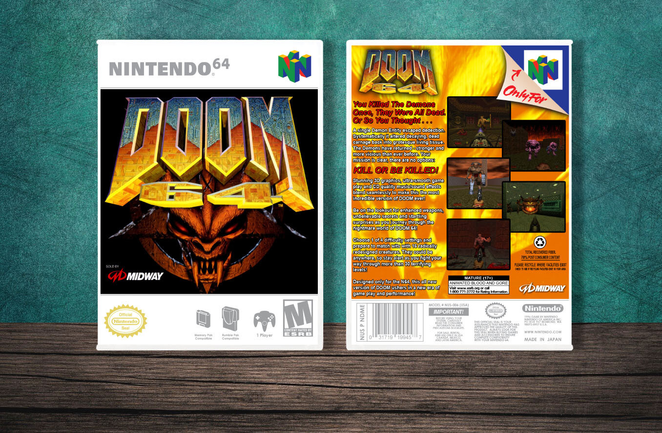 Doom 64, Case Color: White